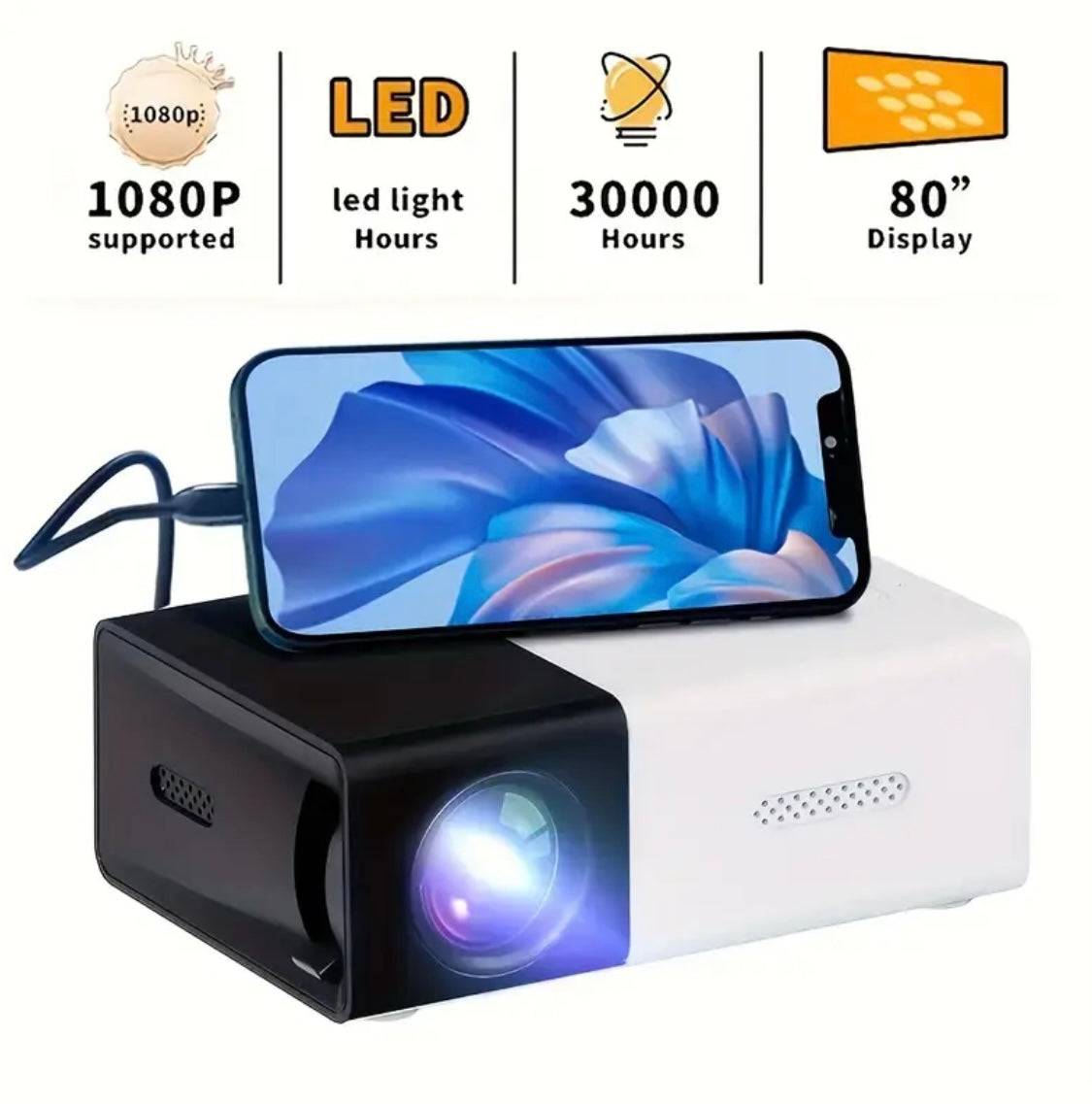 Mini Projecteur Portable HD