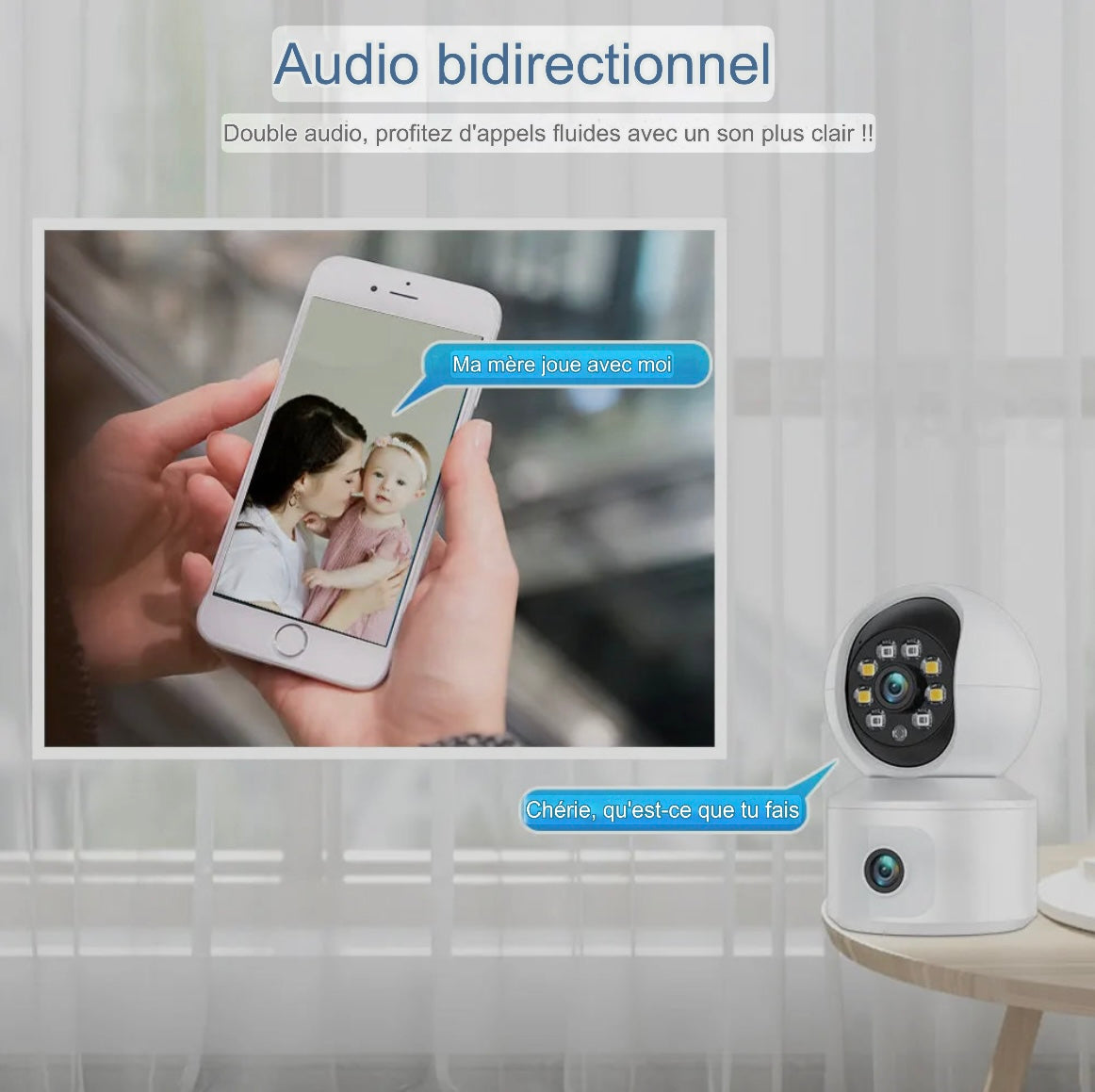 Caméra de Surveillance 4K Ultra HD Wi-Fi